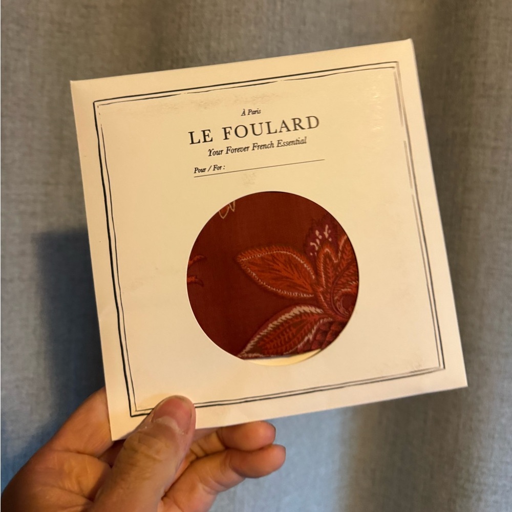 NWT - Le Foulard Red Pocket Square